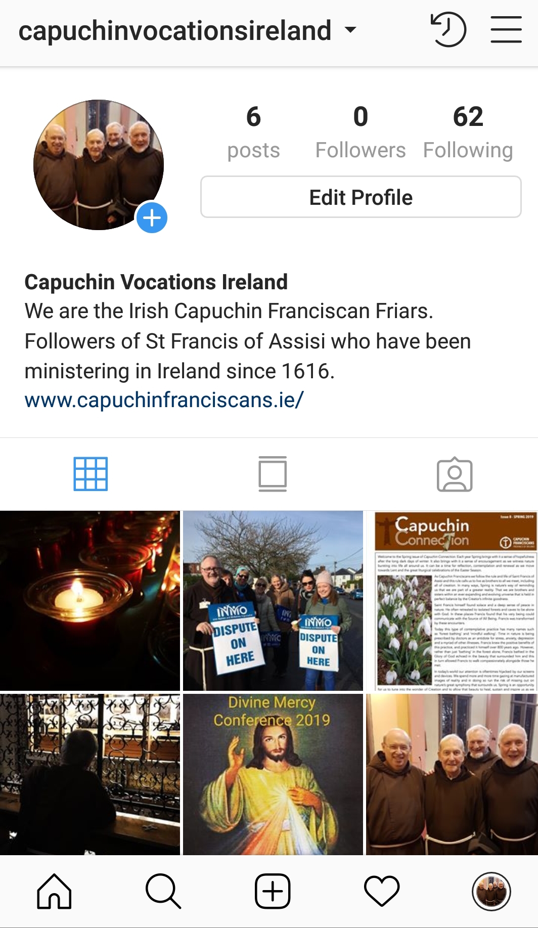 Follow Capuchin Vocations on Instagram