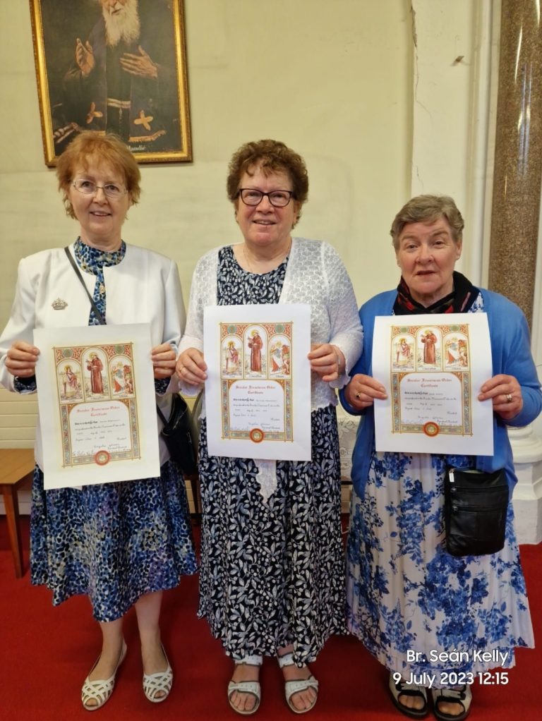 Perpetual Profession for three members of the SFO